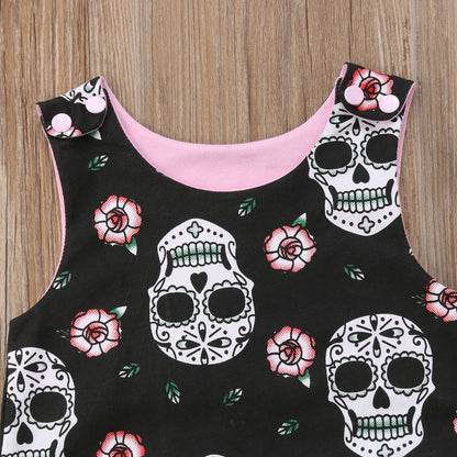 Baby Skull Romper Set